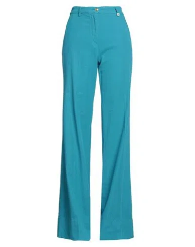 MYTHS MYTHS WOMAN PANTS TURQUOISE SIZE 4 COTTON