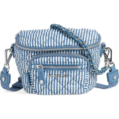 MZ WALLACE MZ WALLACE MICRO CROSBY QUILTED SEERSUCKER SLING BAG