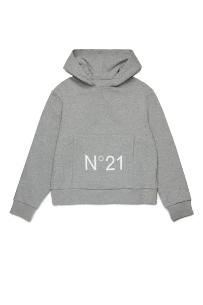 N°21 HOODED SWEATSHIRT WITH LOGO