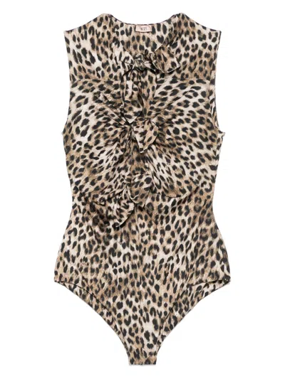 N°21 LEOPARD-PRINT SWIMSUIT