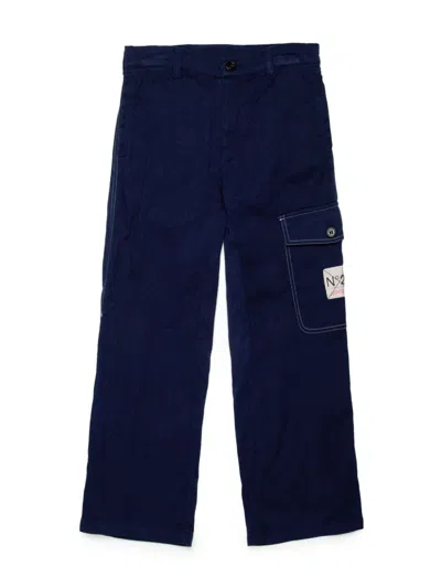 N°21 LOGO-PATCH CARGO TROUSERS