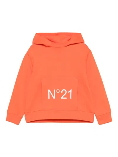 N°21 LOGO-PRINT HOODIE