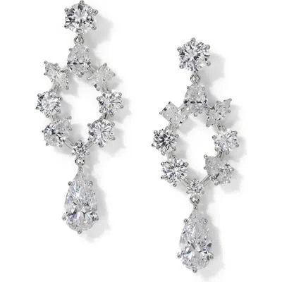 NADRI NADRI BEATRIX OPEN CHANDELIER EARRINGS