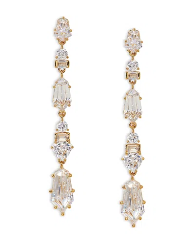 NADRI LUXOR KITE CUBIC ZIRCONIA LINEAR EARRINGS