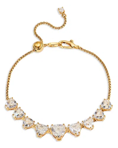 NADRI LUXOR TRILLION CUBIC ZIRCONIA SLIDER BRACELET