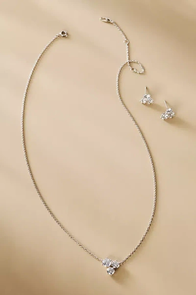 NADRI NATURAL BEAUTY CRYSTAL EARRINGS & NECKLACE SET