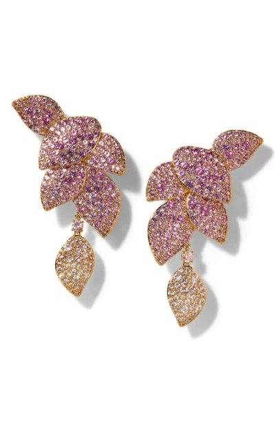 NADRI NADRI STARLET LEAF LINEAR EARRINGS