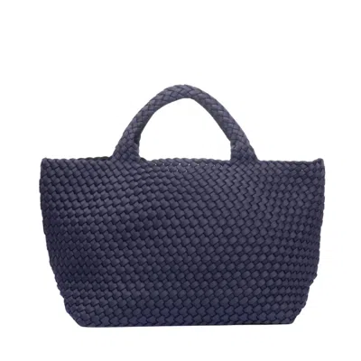 NAGHEDI ST BARTHS MEDIUM TOTE IN INK BLUE