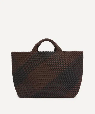 NAGHEDI NAGHEDI WOMEN'S ST. BARTHS LARGE PLAID WOVEN TOTE BAG