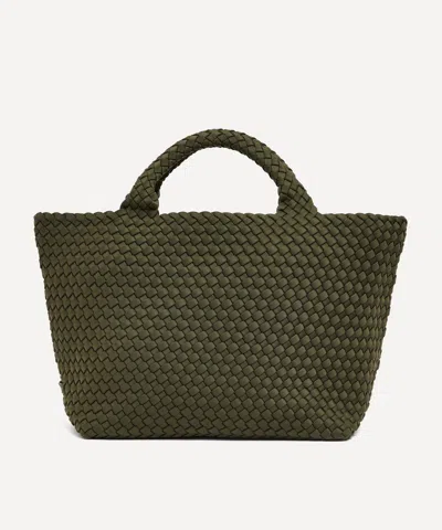 NAGHEDI NAGHEDI WOMEN'S ST. BARTHS MEDIUM WOVEN TOTE BAG OLIVE