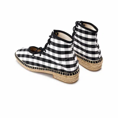 NAGUISA WOMEN'S NAGUISA ESPADRILLES - ANNONA BLACK CHECK