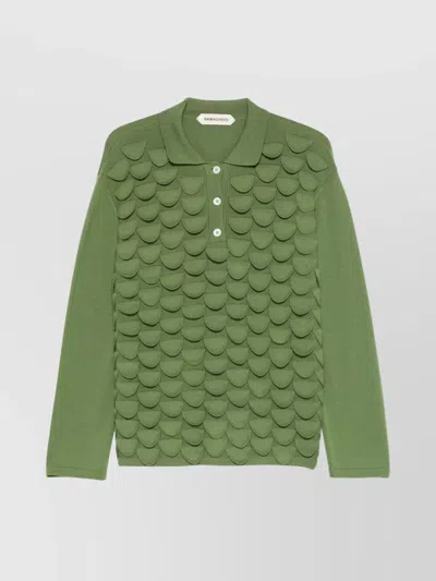 NAMACHEKO MERINO WOOL LONG-SLEEVE POLO SHIRT