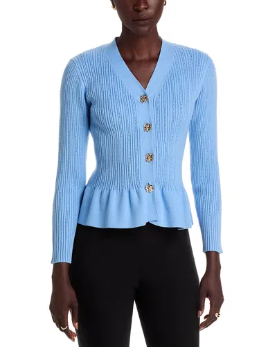 NANCY YANG PEPLUM CARDIGAN