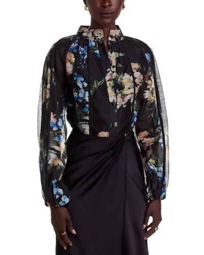 NANCY YANG SEAMED BLOUSE