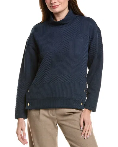 NANETTE LEPORE CHEVRON MOCK NECK SWEATER