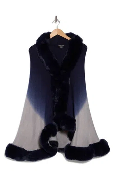 NANETTE LEPORE NANETTE LEPORE FAUX FUR TRIM CAPE