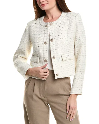 NANETTE LEPORE TWEED CARDIGAN