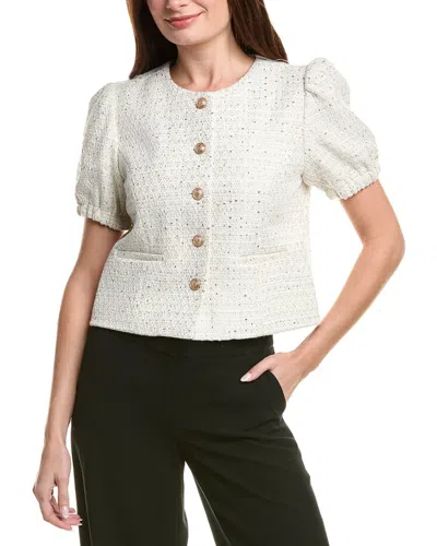 NANETTE LEPORE TWEED CARDIGAN