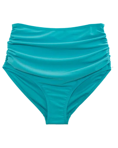 NANI SWIMWEAR NANI RUCHED HIGH RISE SWIM BOTTOM