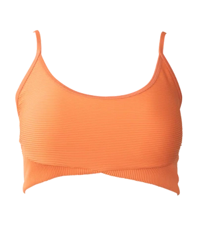 NANI SWIMWEAR NANI TEXTURED TONE CROP SWIM TOP