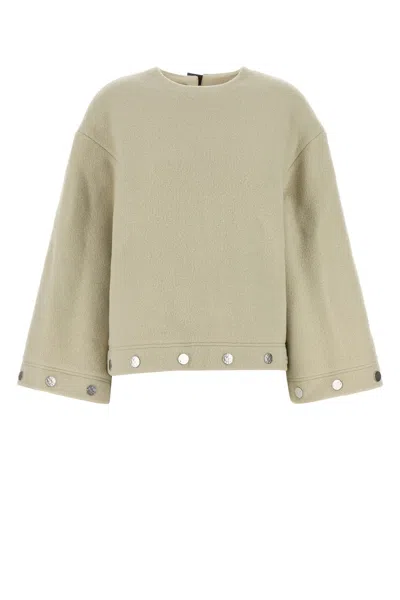 NANUSHKA SAND WOOL BLEND OVERSIZE ANWEN BLOUSE