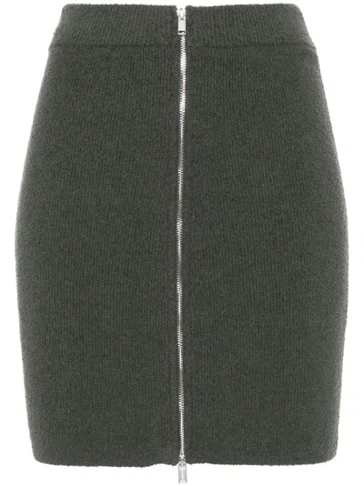 NANUSHKA BOUCLÉ ZIP-UP MINISKIRT