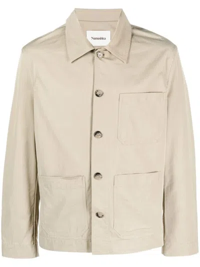 NANUSHKA BUTTON-DOWN SHIRT JACKET