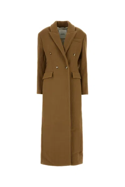 NANUSHKA CAMEL WOOL BLEND FERRIS COAT