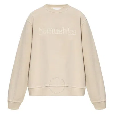 NANUSHKA NANUSHKA MART COTTON LOGO-EMBROIDERED SWEATSHIRT