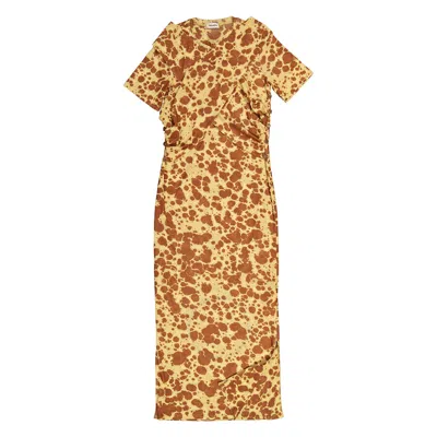 NANUSHKA NANUSHKA TIE DYE JANNET TWIST-FRONT DRESS