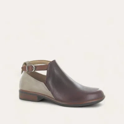NAOT WOMEN'S KAMSIN BOOTS - MEDIUM IN BORDEAUX/STONE/CHESTNUT