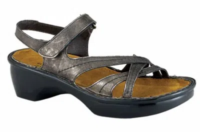 NAOT WOMEN'S PARIS SANDALS - MEDIUM IN METALLIC LEATHER