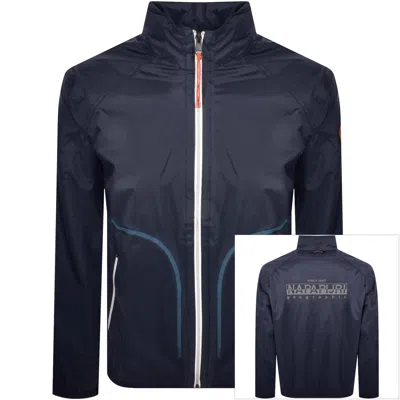 NAPAPIJRI NAPAPIJRI CLOUDY WINDBREAKER JACKET BLUE MARINE