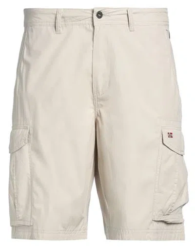 NAPAPIJRI NAPAPIJRI MAN SHORTS & BERMUDA SHORTS BEIGE SIZE 31 COTTON