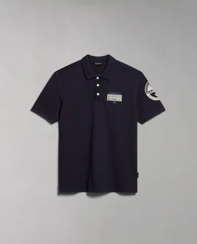 NAPAPIJRI POLO MAN NAPAPIJRI E-AMUNDSEN NP0A4H6A 176 MARINE BLUE