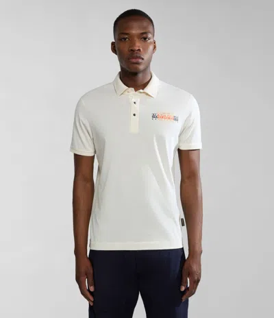 NAPAPIJRI POLO MAN NAPAPIJRI E-SMALLWOOD NP0A4HPV N1A1 WHITE WHISPER