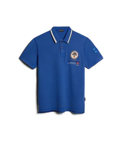 NAPAPIJRI POLO MAN NAPAPIJRI GANDY 4 - NP0A4H8R B5A1 BLUE MAZARIN