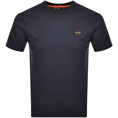 NAPAPIJRI NAPAPIJRI SALIS LOGO T SHIRT NAVY