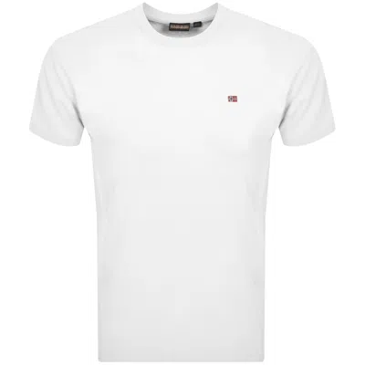 NAPAPIJRI NAPAPIJRI SALIS LOGO T SHIRT WHITE