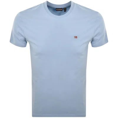 NAPAPIJRI NAPAPIJRI SALIS SUM LOGO T SHIRT BLUE