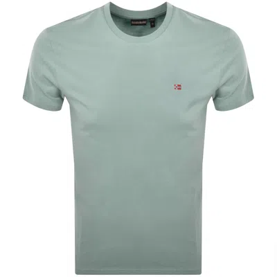 NAPAPIJRI NAPAPIJRI SALIS SUM LOGO T SHIRT GREEN
