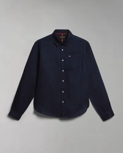 NAPAPIJRI SHIRTS MAN NAPAPIJRI G-CRETON NP0A4H1C 176 MARINE BLUE