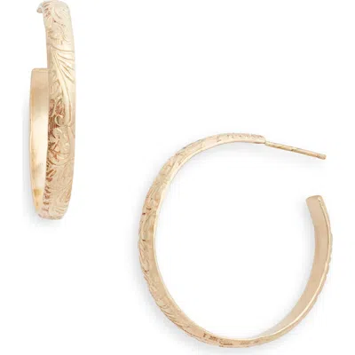 NASHELLE NASHELLE FLORA HOOP EARRINGS