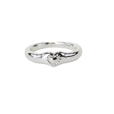 NASI SILVER WOMEN'S FALLING INTO YOU RING- SILVER