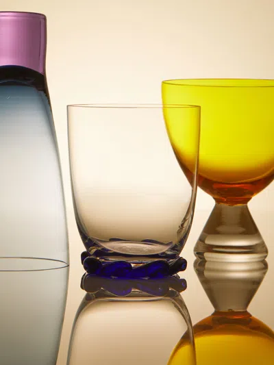 NASONMORETTI ARCHIVE REVIVAL 1994 HAND-BLOWN MURANO GLASS BEMBO TUMBLERS (SET OF 2)