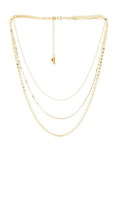 NATALIE B JEWELRY ANYA TRIPLE STRAND NECKLACE