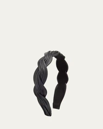 NATASHA ACCESSORIES LIMITED LEATHER WAVE HEADBAND