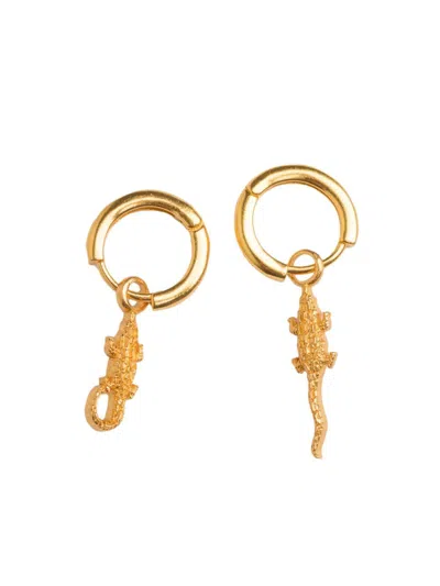 NATIA X LAKO CROCODILE HOOP EARRINGS