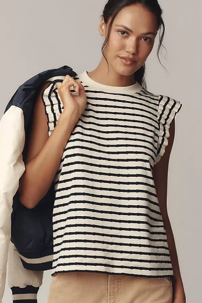 NATION LOS ANGELES PAULETTE RUFFLE TANK TOP