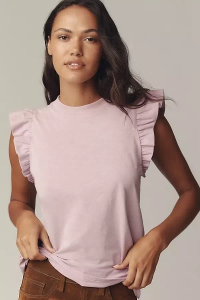 NATION LOS ANGELES PAULETTE RUFFLE TANK TOP